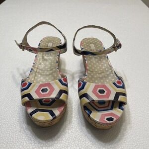 Boden Cork Wedge Sandals Size 40 8.5 - Sophia